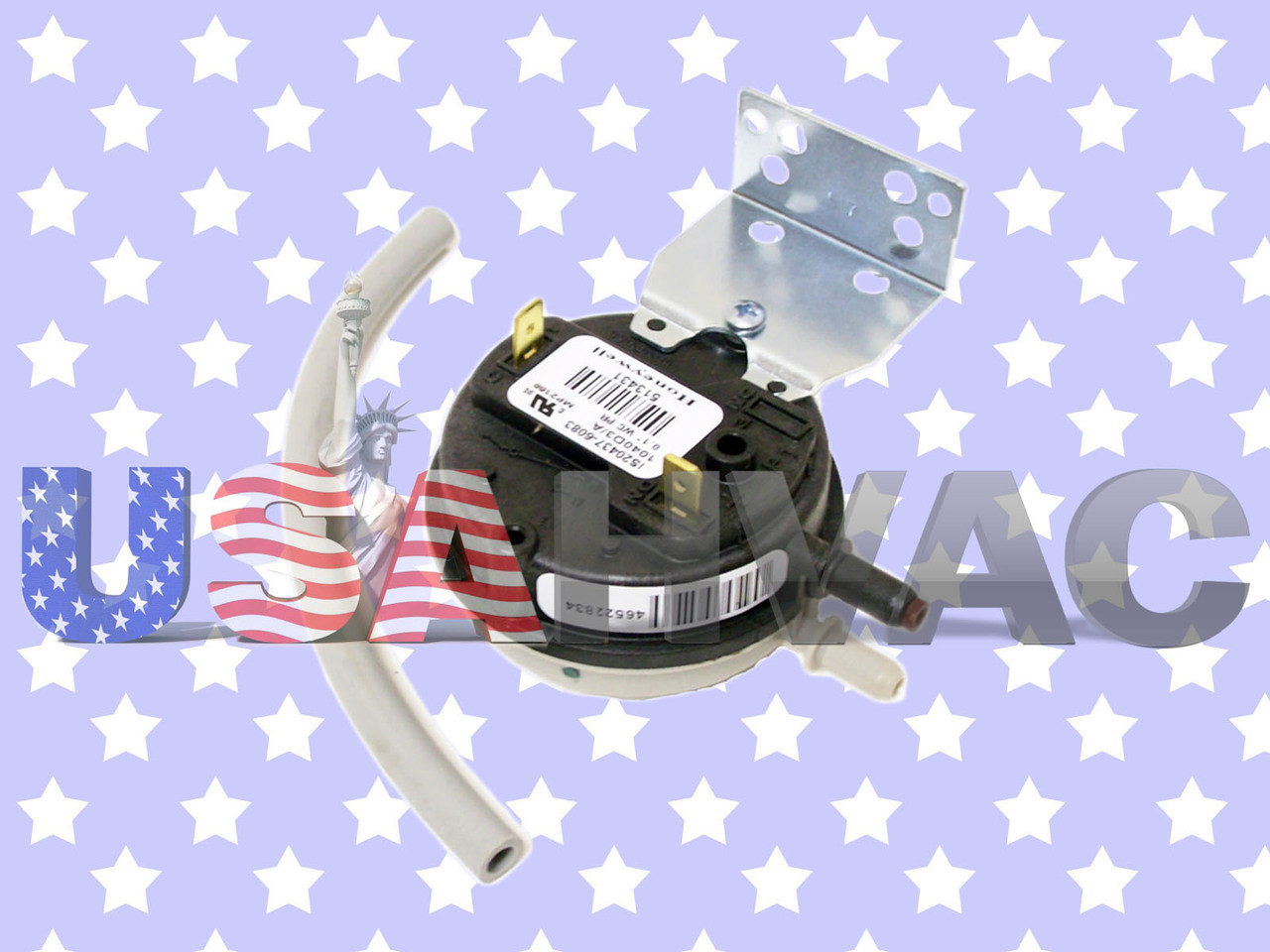 Source1 Furnace Air Pressure Switch - Fits York Coleman Luxaire 024-27634-001 (-0.65 PF)